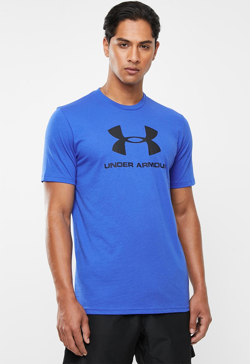 Under Armour - Sportstyle logo tee - blue & black 