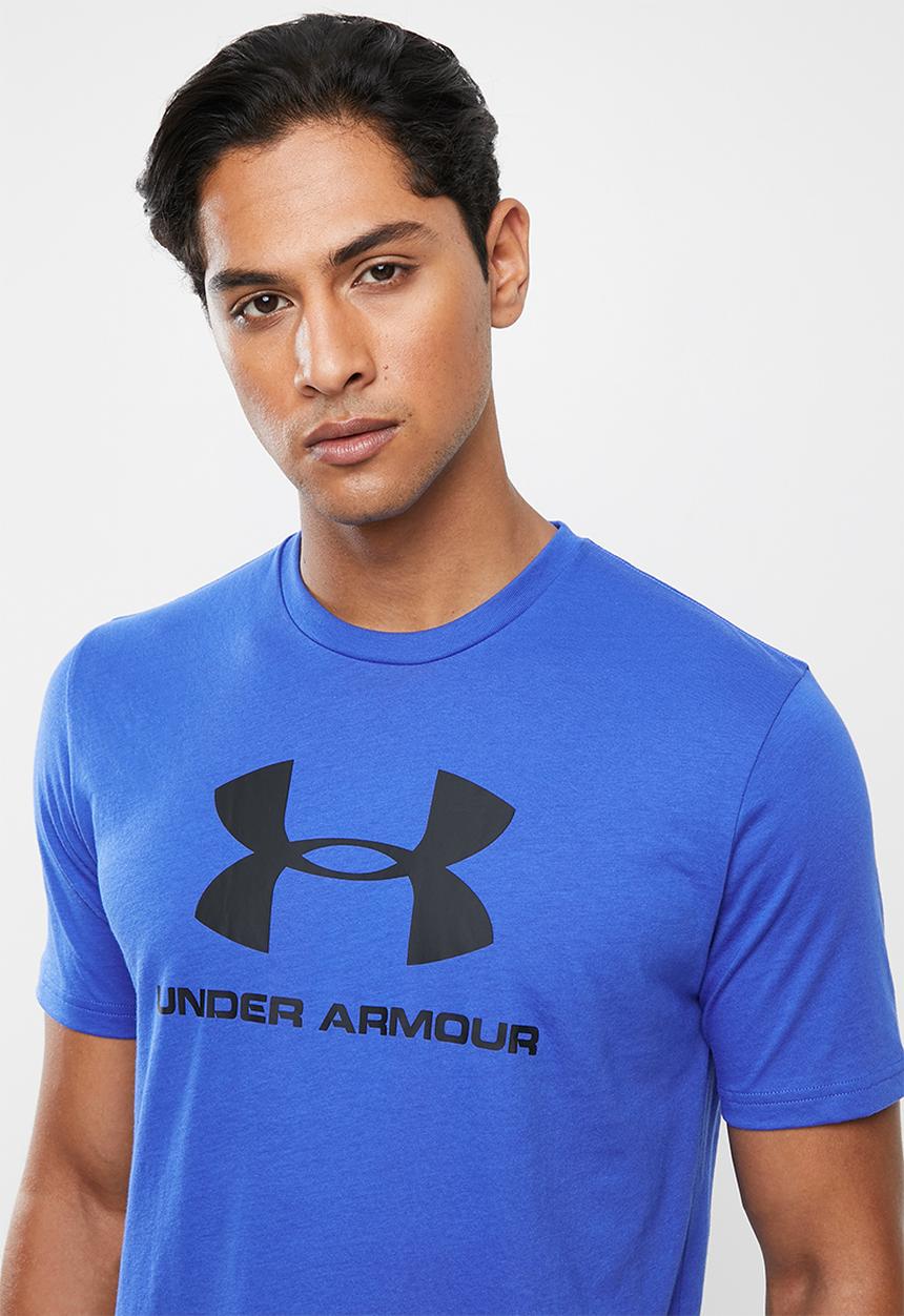 Under Armour - Sportstyle logo tee - blue & black 