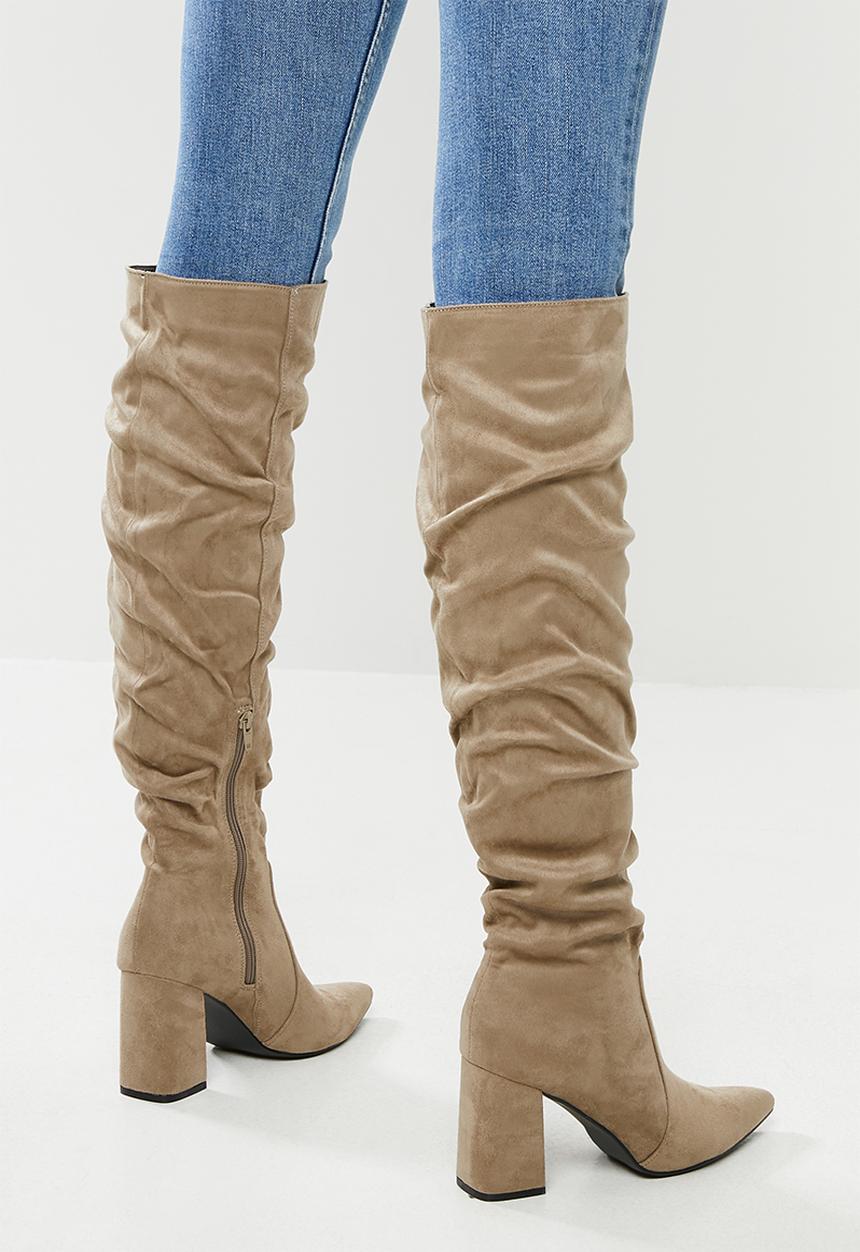 Superbalist - Kadie over-the-knee boot - taupe 