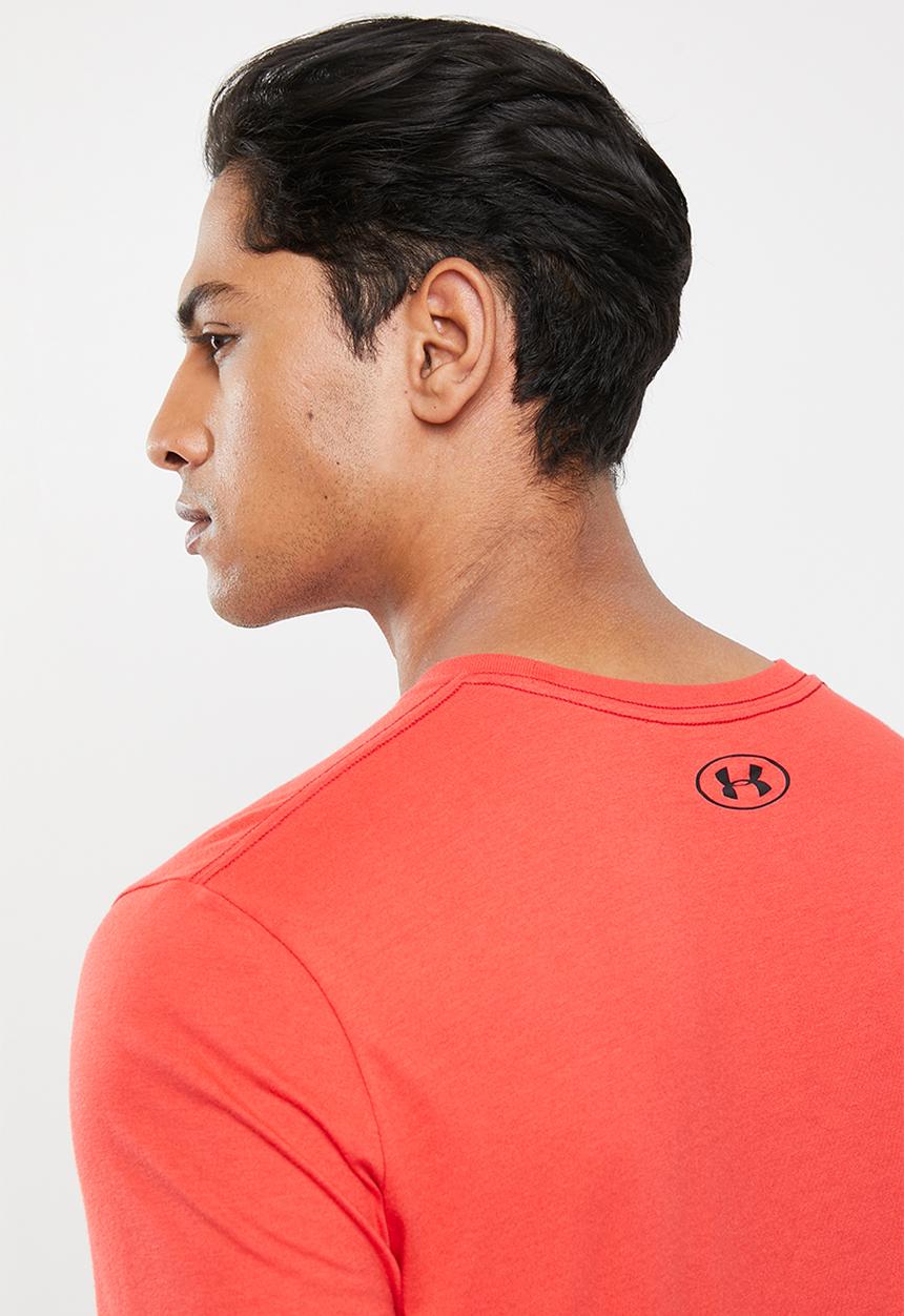 Under Armour - Sportstyle logo long sleeve tee - red & black