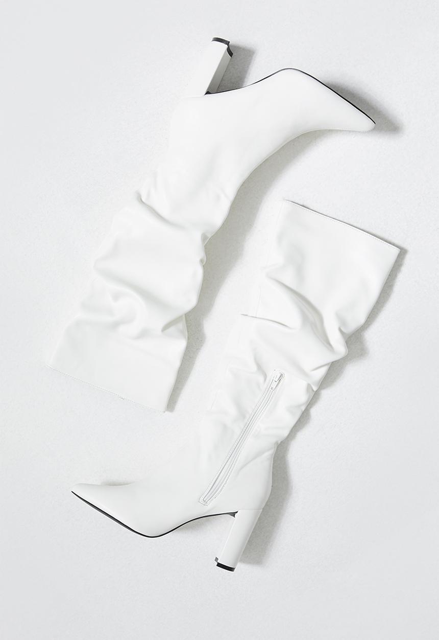 Superbalist - Nicole knee-high boot - white