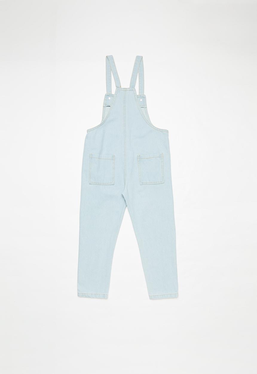 Rebel Republic - Girls dungaree - light blue