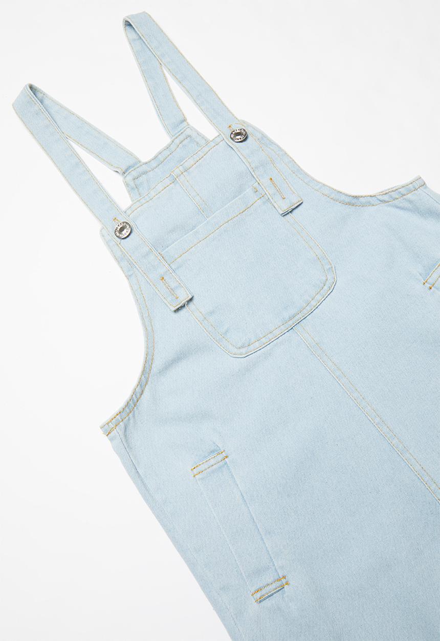 Rebel Republic - Girls dungaree - light blue