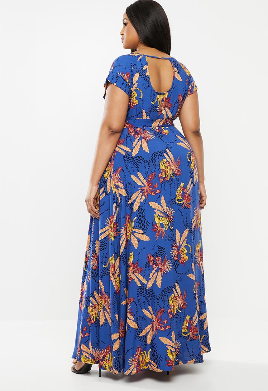 AMANDA LAIRD CHERRY - Scoopneck fit and flare maxi dress - multi