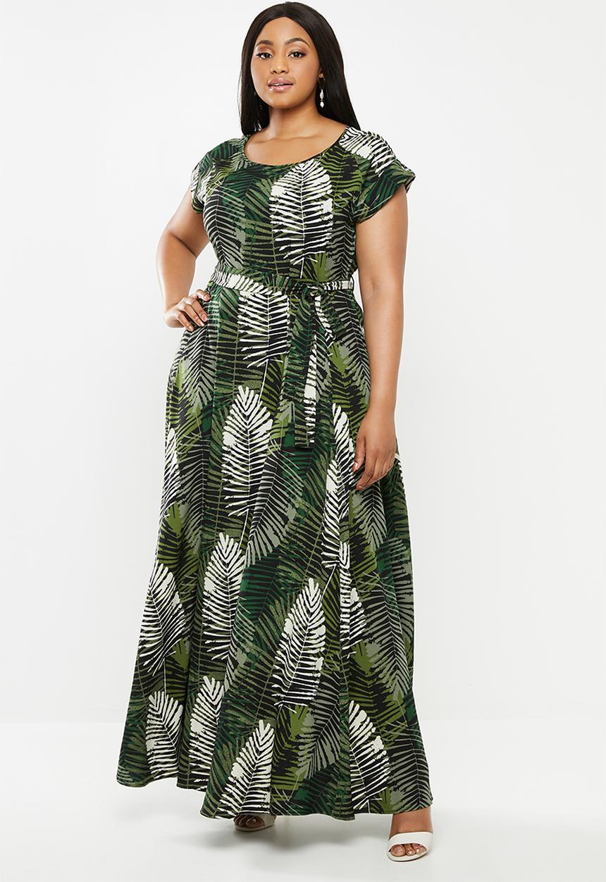 AMANDA LAIRD CHERRY - Scoopneck fit and flare maxi dress - multi