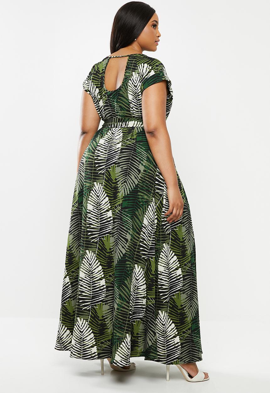 AMANDA LAIRD CHERRY - Scoopneck fit and flare maxi dress - multi