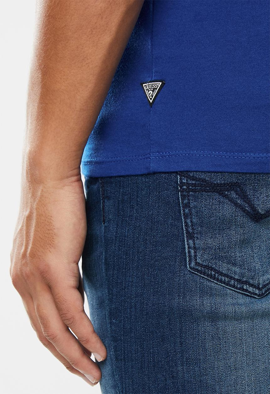 GUESS - Guess short sleeve 2 tone print tee - blue 