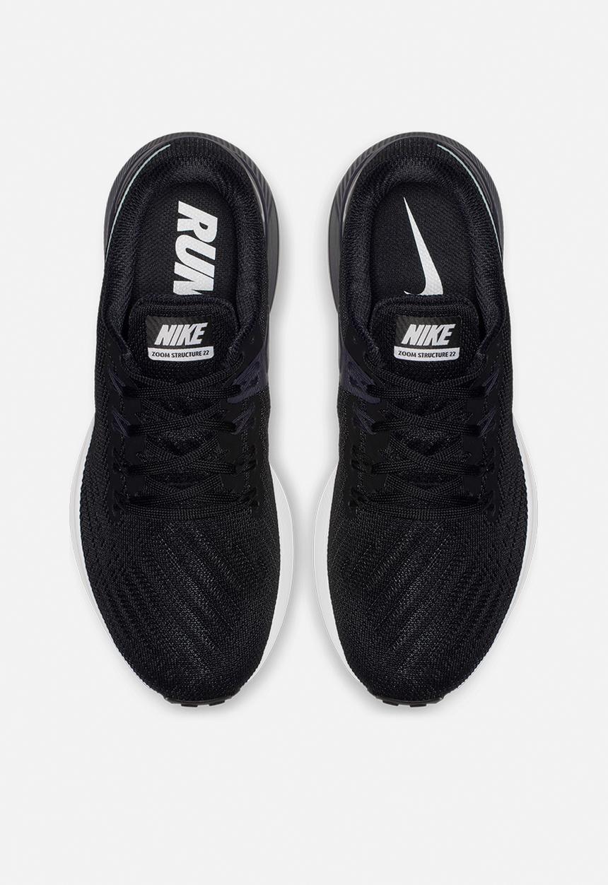 Nike - Air Zoom Structure 22 - black / white-gridiron