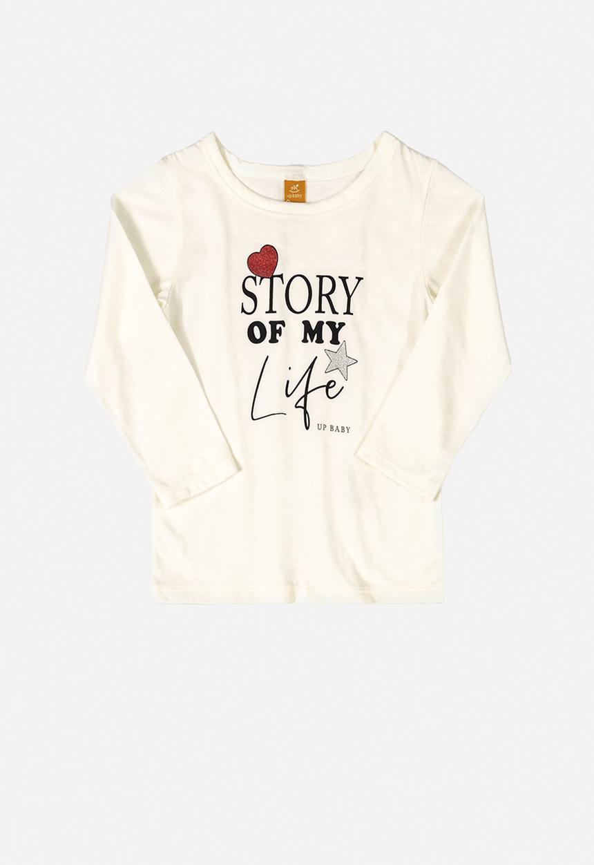UP Baby - Baby long sleeve tee - cream 
