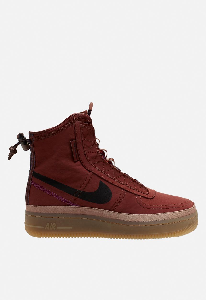 Nike - Air Force 1 Shell - dark pony / burgundy ash-desert dust