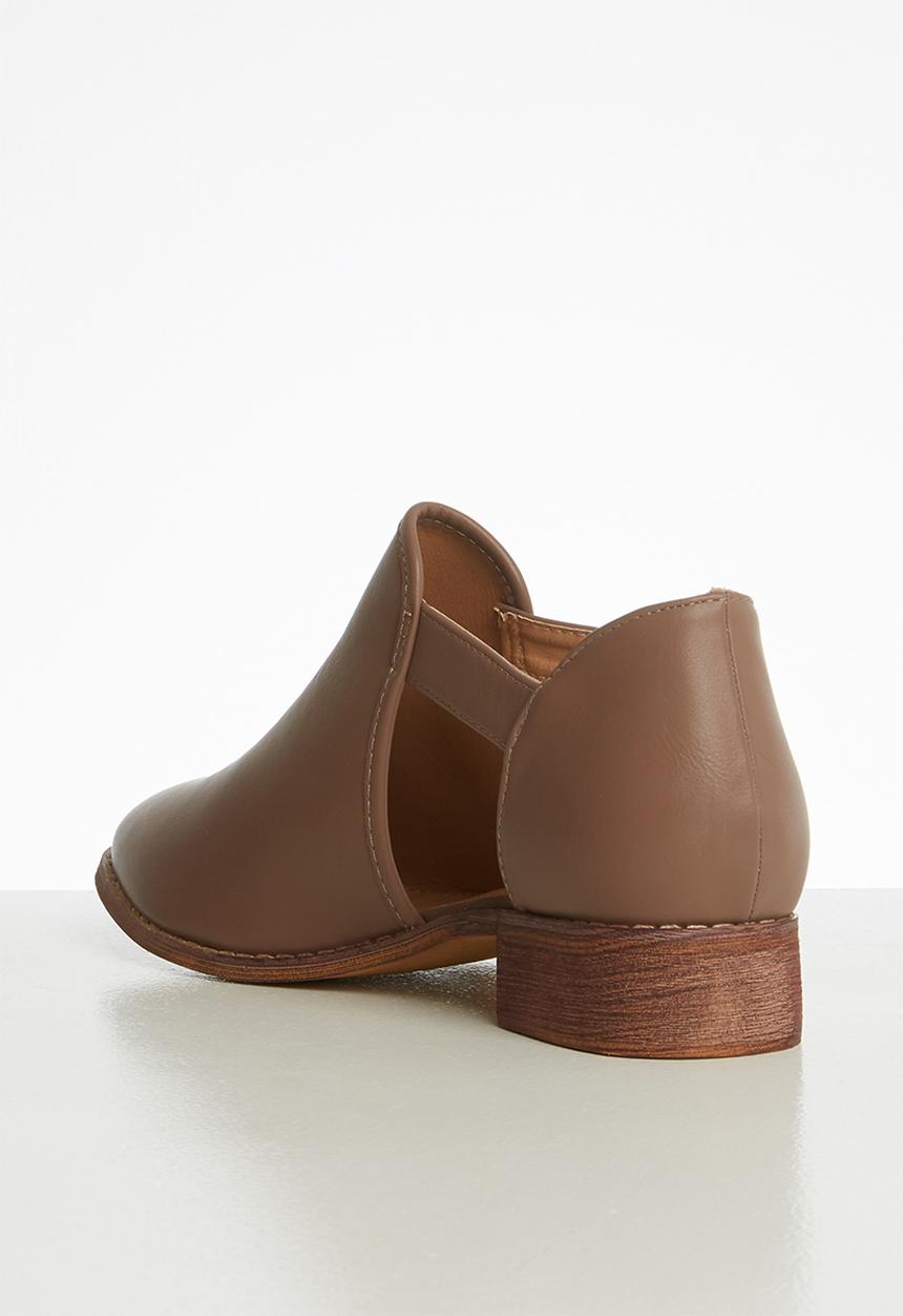 Jada - Side buckle bootie - taupe