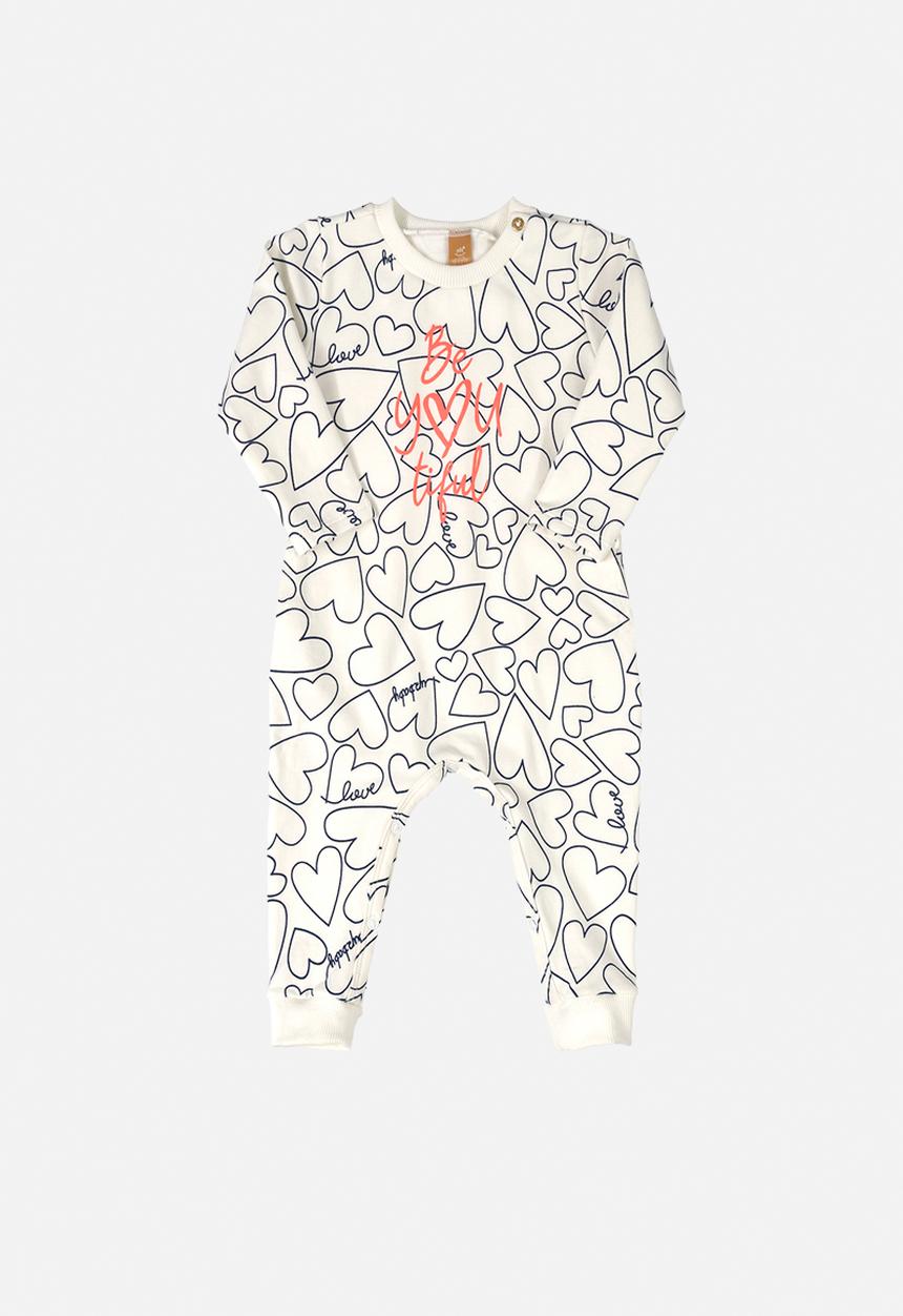 UP Baby - Baby Romper & hairband set - white