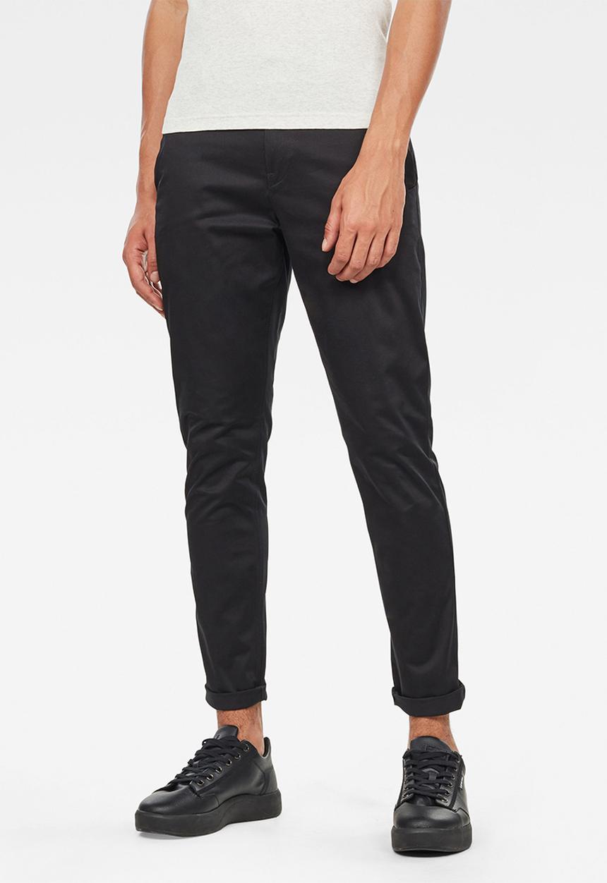 G-STAR - Bronson slim chino - black