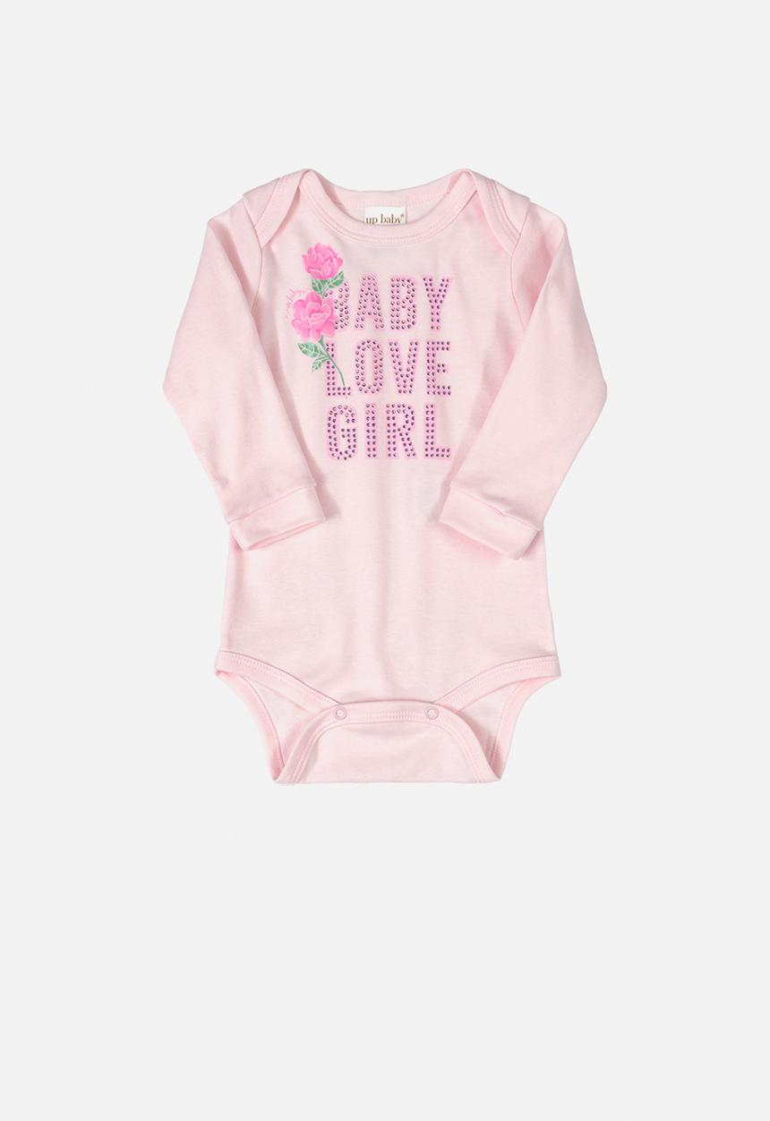 UP Baby - Baby Printed bodysuit - pink