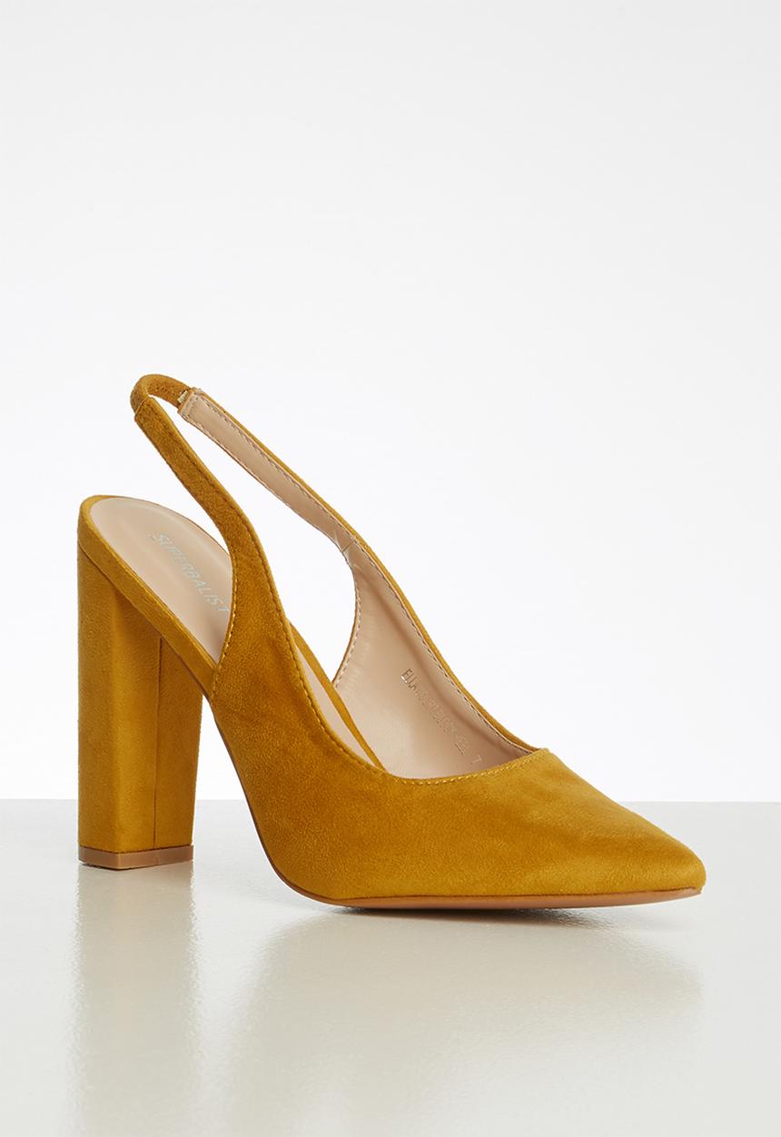 Superbalist - Ella court block heel - yellow