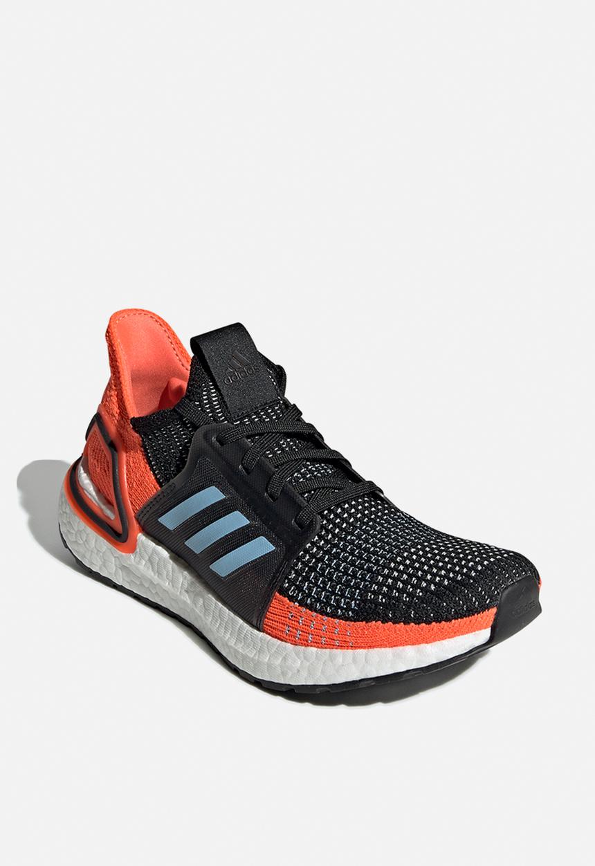 adidas Performance - UltraBOOST 19 - core black/glow blue/hi-res coral