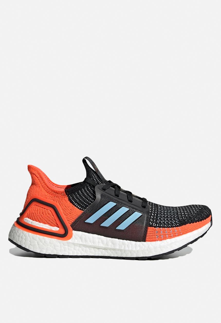 adidas Performance - UltraBOOST 19 - core black/glow blue/hi-res coral