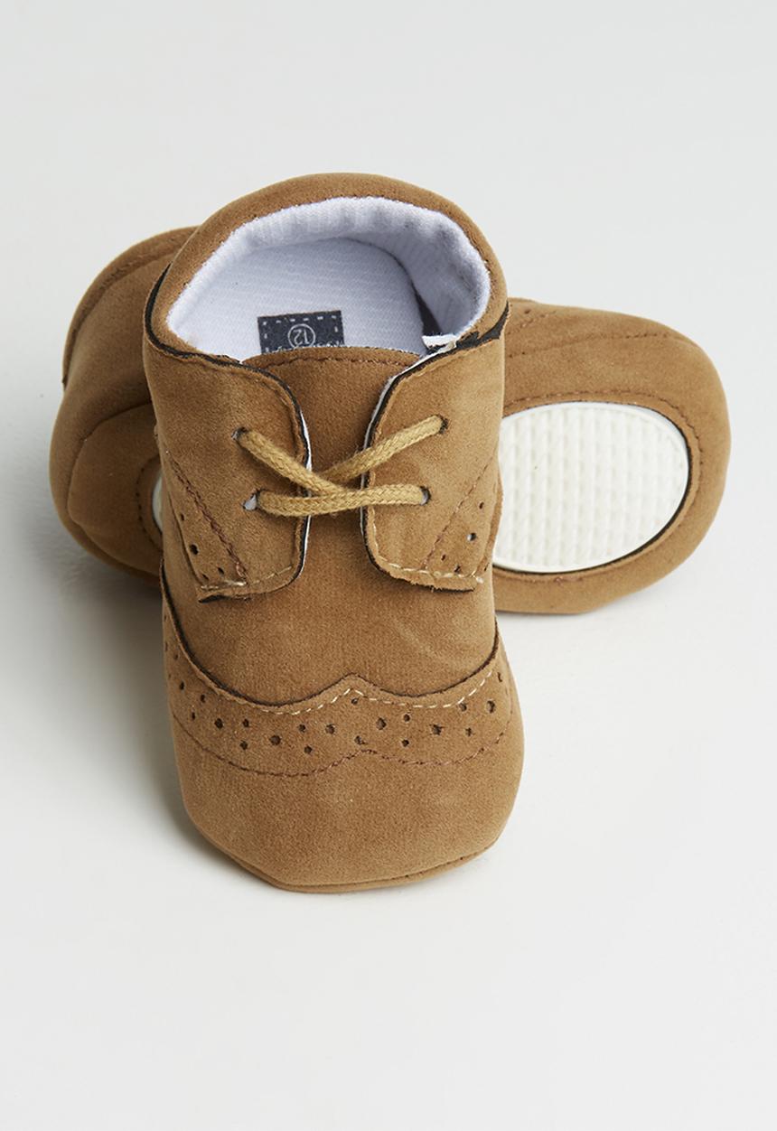 Pop Candy - Baby boys brogues - tan