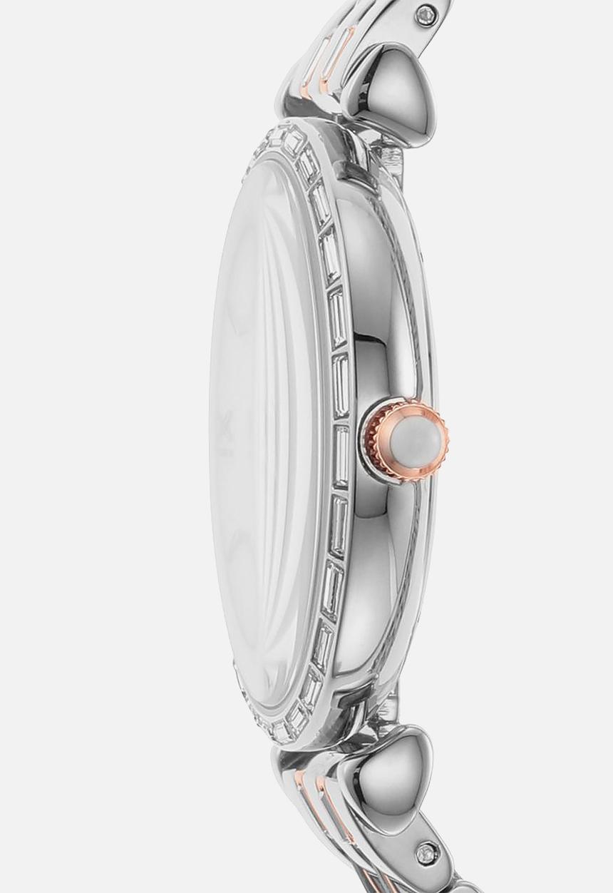 Armani - Gianni T-bar - silver & rose gold