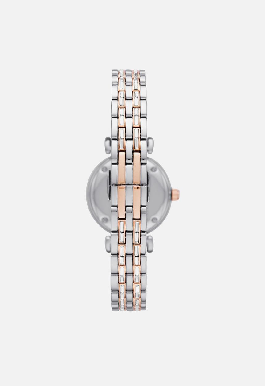 Armani - Gianni T-bar - silver & rose gold