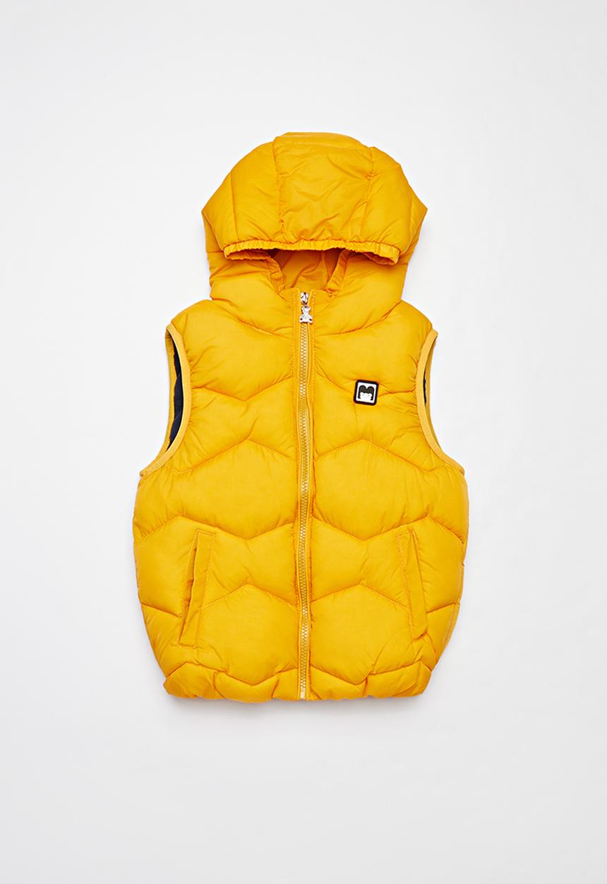 Pop Candy - Boys puffer vest - yellow