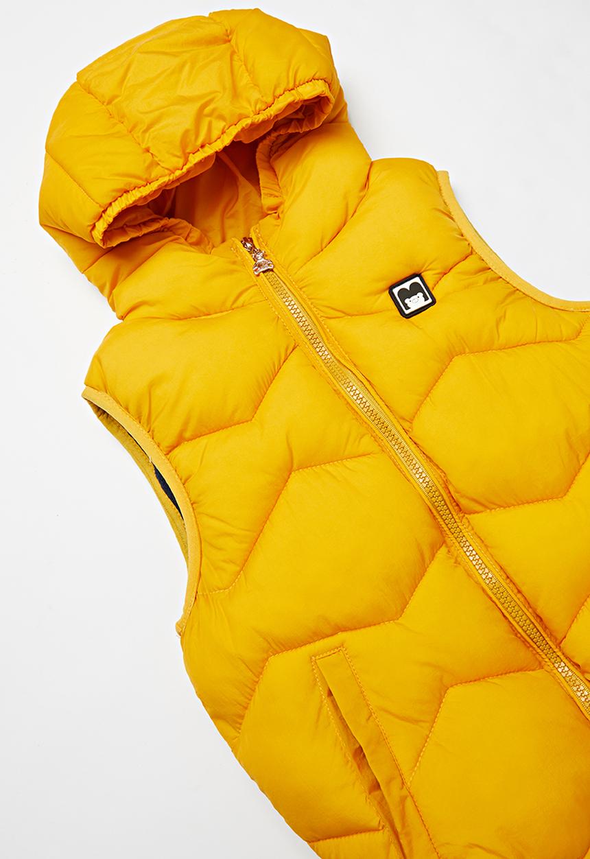 Pop Candy - Boys puffer vest - yellow