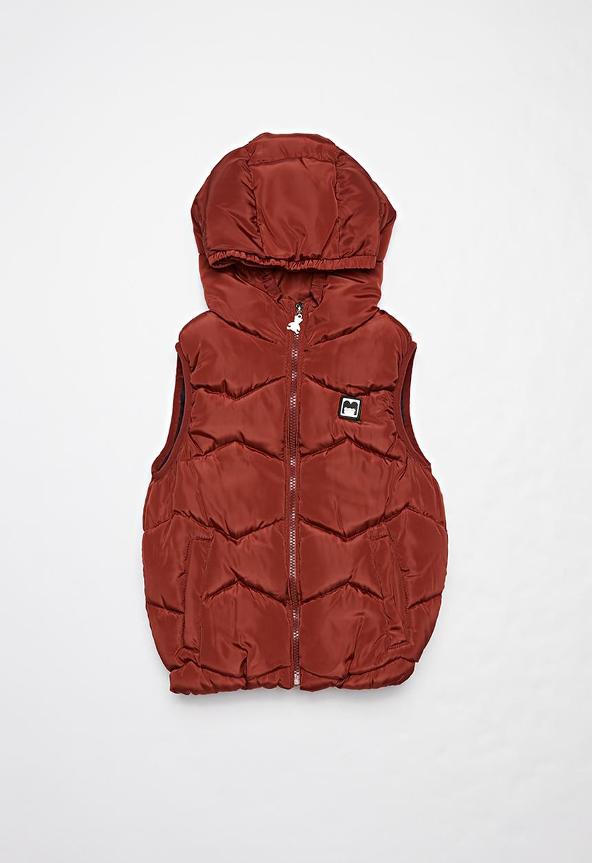Pop Candy - Boys puffer vest - red