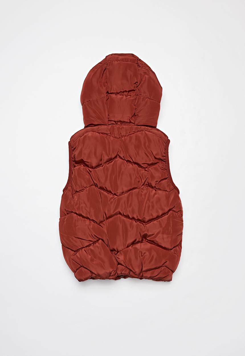 Pop Candy - Boys puffer vest - red