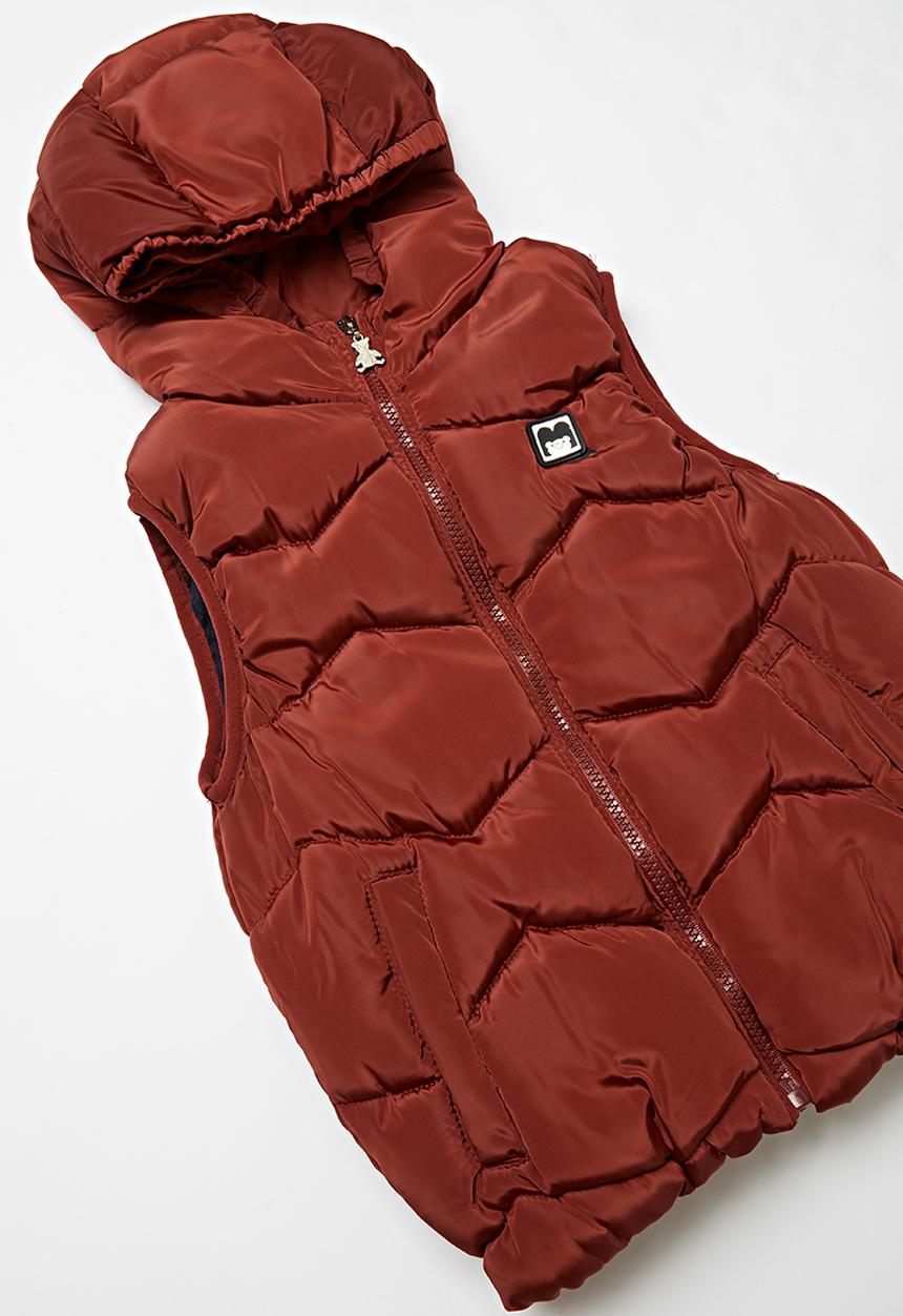 Pop Candy - Boys puffer vest - red