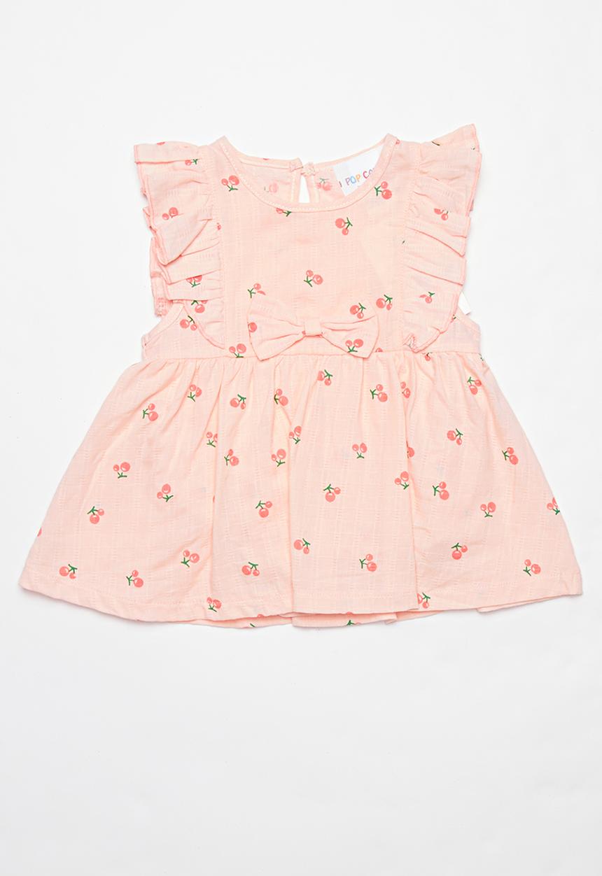 Pop Candy - Baby cherry print dress - pink