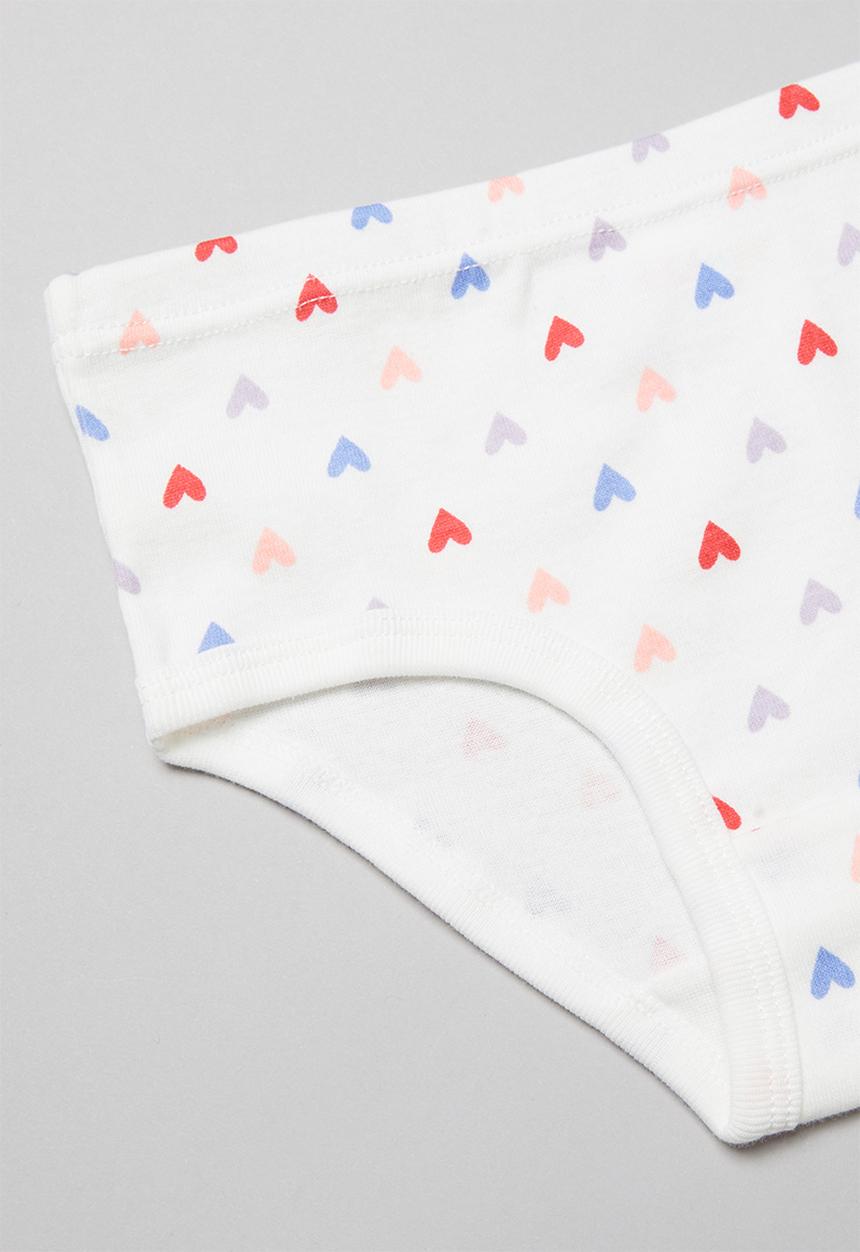 Pop Candy - Printed bikini briefs - white & pink