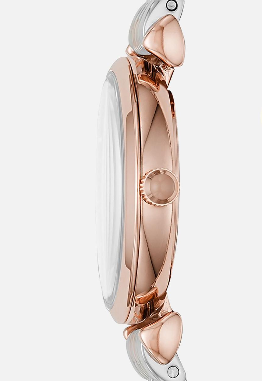 Armani - Gianni T-bar - silver & rose gold 
