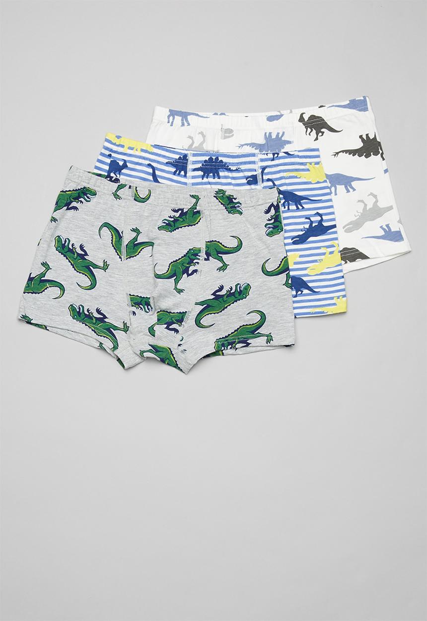 Pop Candy - Boys printed briefs - grey & green
