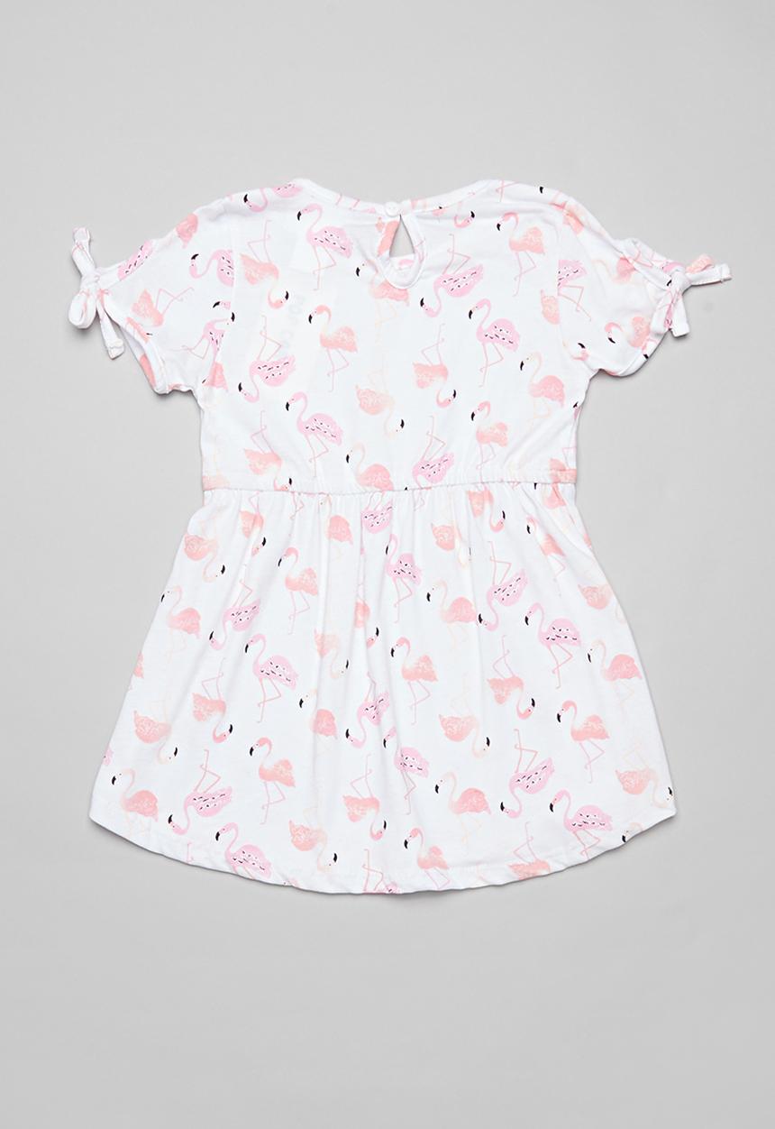 Pop Candy - Flamingo dress - white & pink