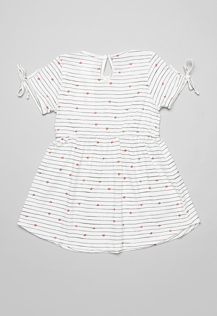 Pop Candy - Stripe dress - white & black