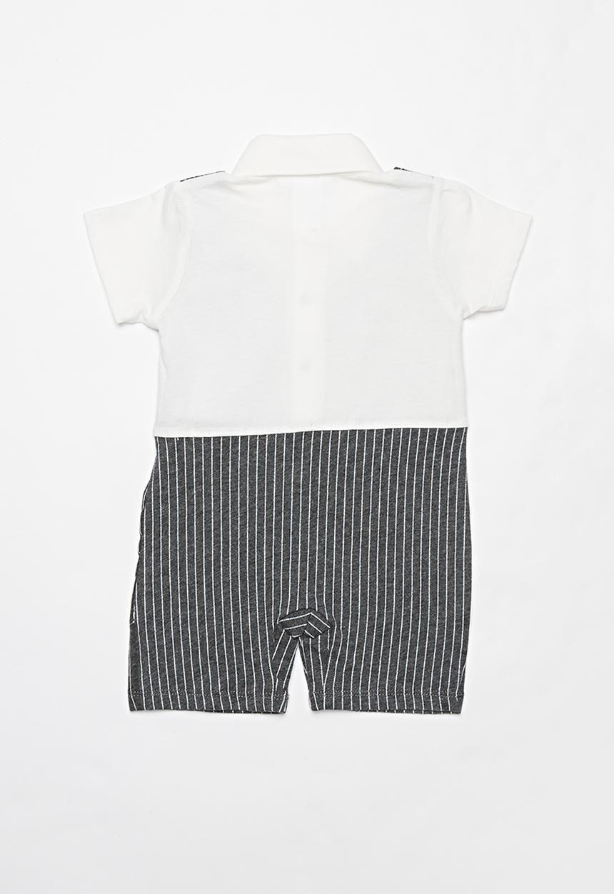 Pop Candy - Boys grow-on mini suit - charcoal