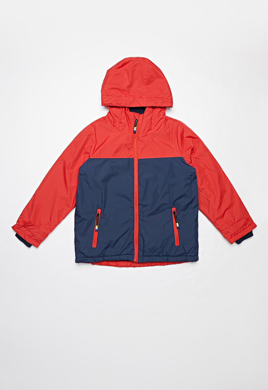 Pop Candy - Boys hooded jacket - red/navy