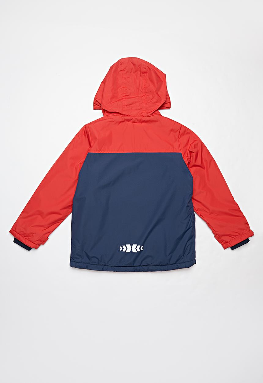 Pop Candy - Boys hooded jacket - red/navy