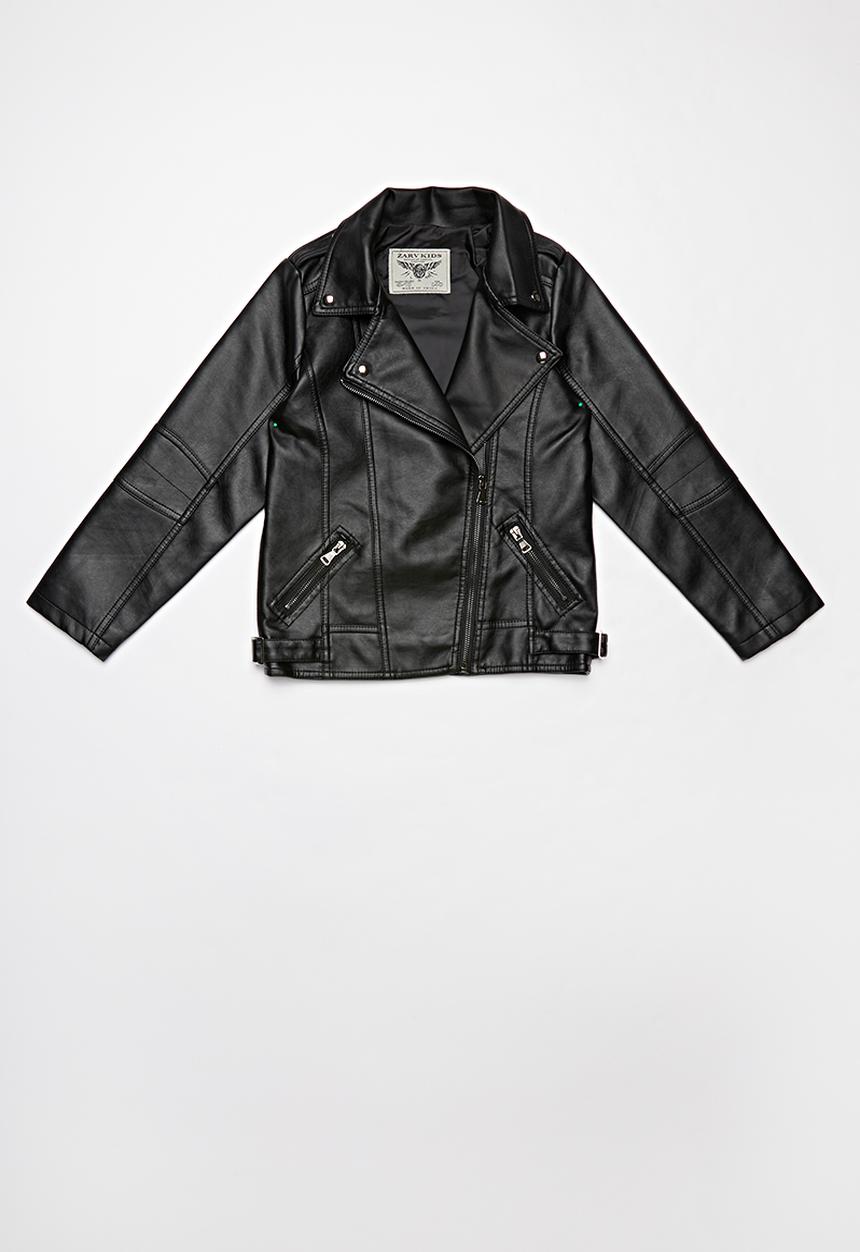 Pop Candy - Girls pvc jacket - black
