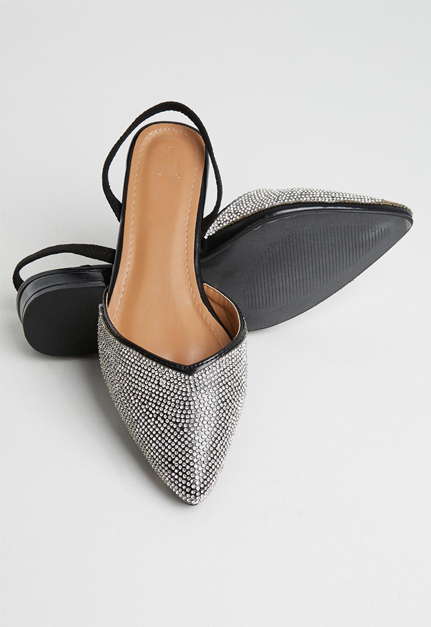 Dolce Vita - Attraction slingback pump - black & silver 