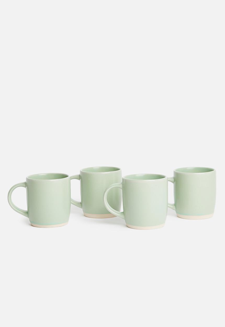Sixth Floor - Ashen mug set of 4 - duck egg