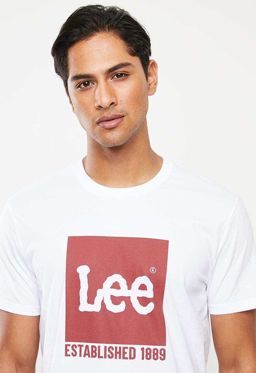 Lee  - Est.block lee tee - white