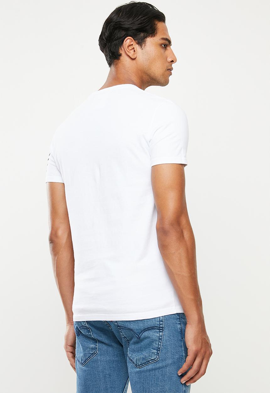 Superdry. - Super blend colours tee - white