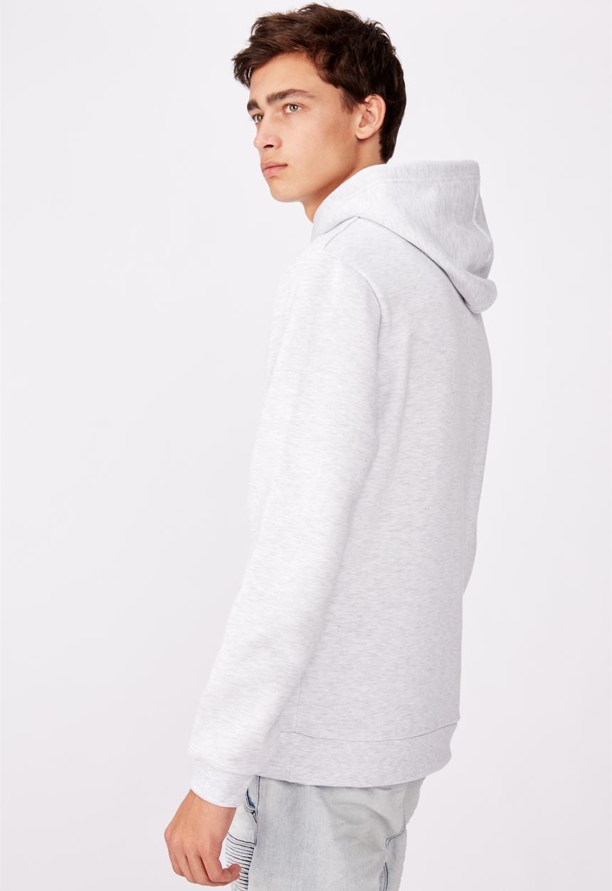 Factorie - Greenwich New York graphic hoodie - grey