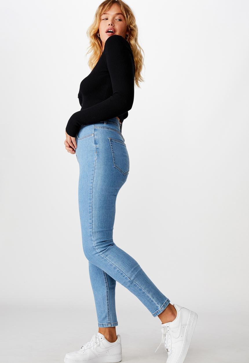 Factorie - The skinny high rise jean - blue