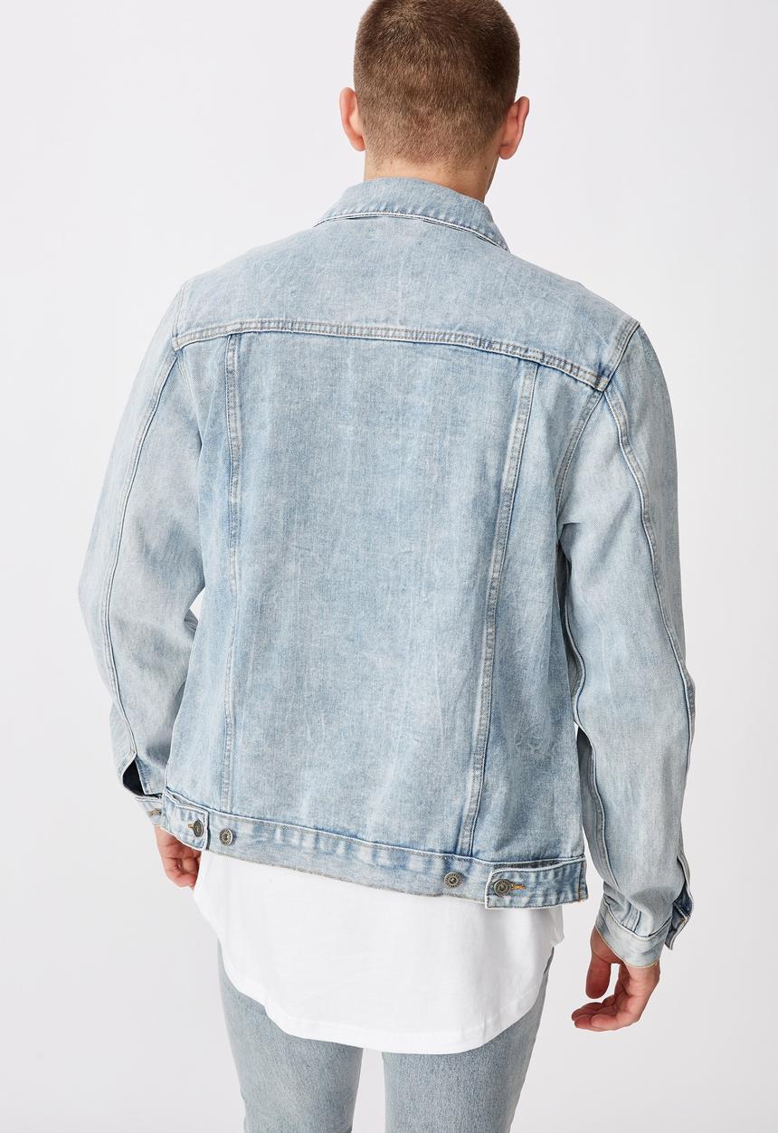 Factorie - Garage denim jacket - washed blue