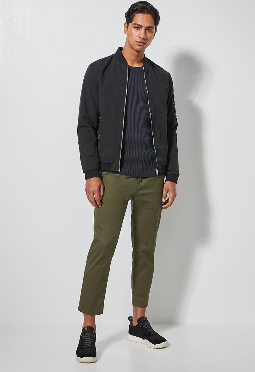 Superbalist - Ribbed slim fit crew neck knit - navy