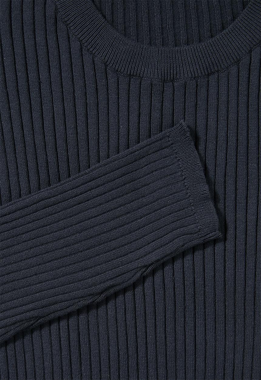 Superbalist - Ribbed slim fit crew neck knit - navy