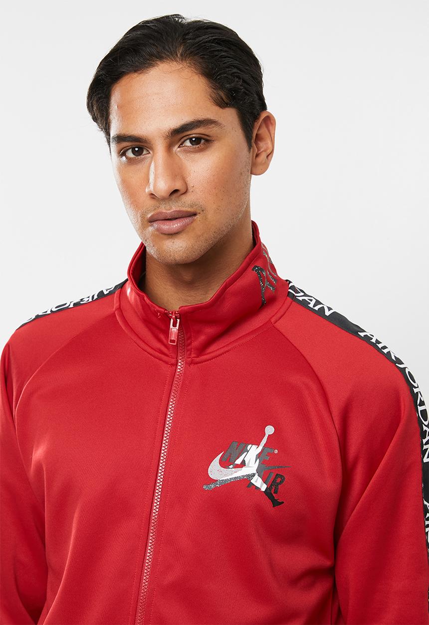 Nike - Jumpman classics tricot warmup jacket - gym red/black/white