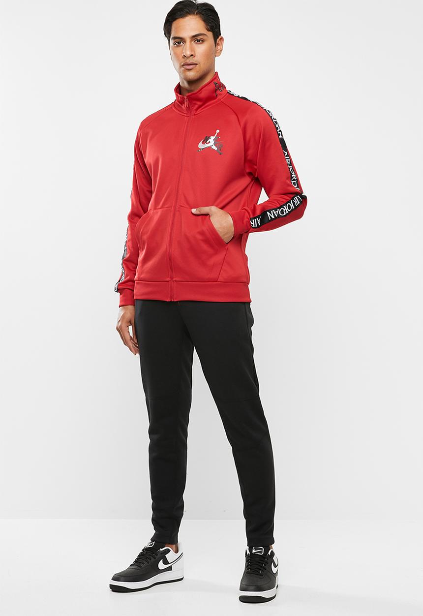 Nike - Jumpman classics tricot warmup jacket - gym red/black/white